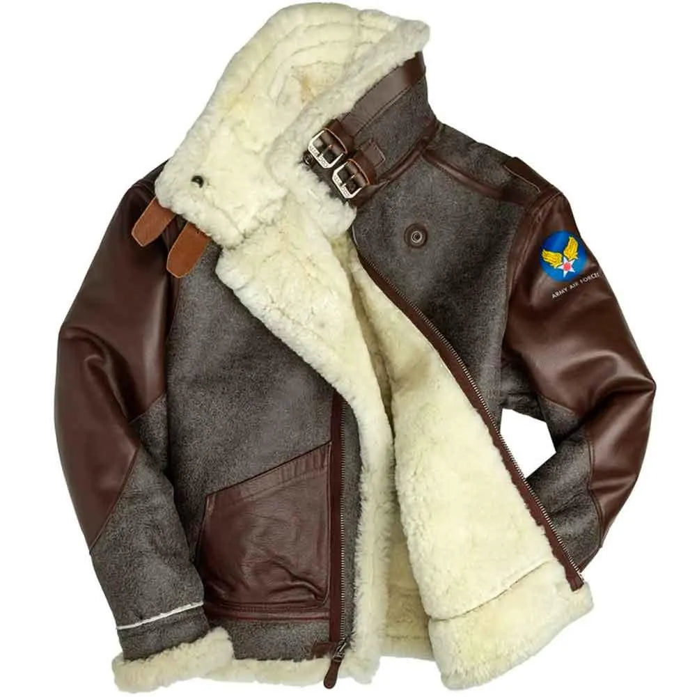 B3 Sheepskin Bomber Jacket | Shearling Bomber Jacket – Legendary USA