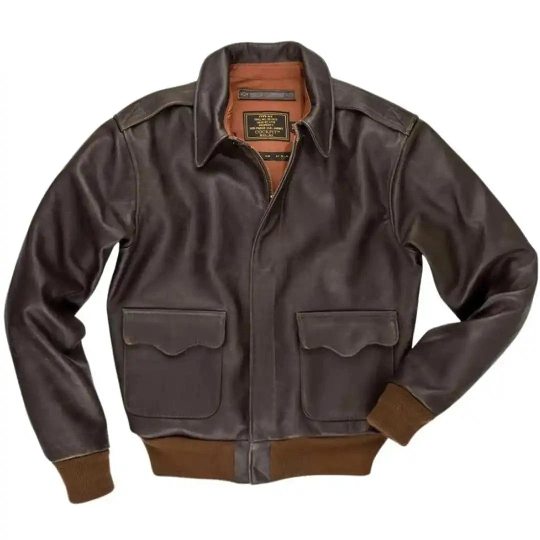 U.S. FLIGHT JACKET A-2 フライトジャケット 馬革 44 cockpit-usa-mens-40th-