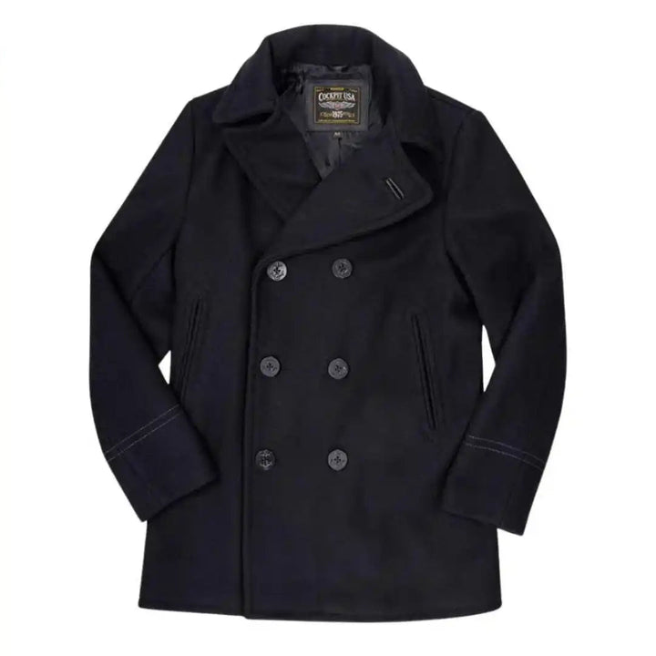 Cockpit USA Men's Admiral USN Peacoat