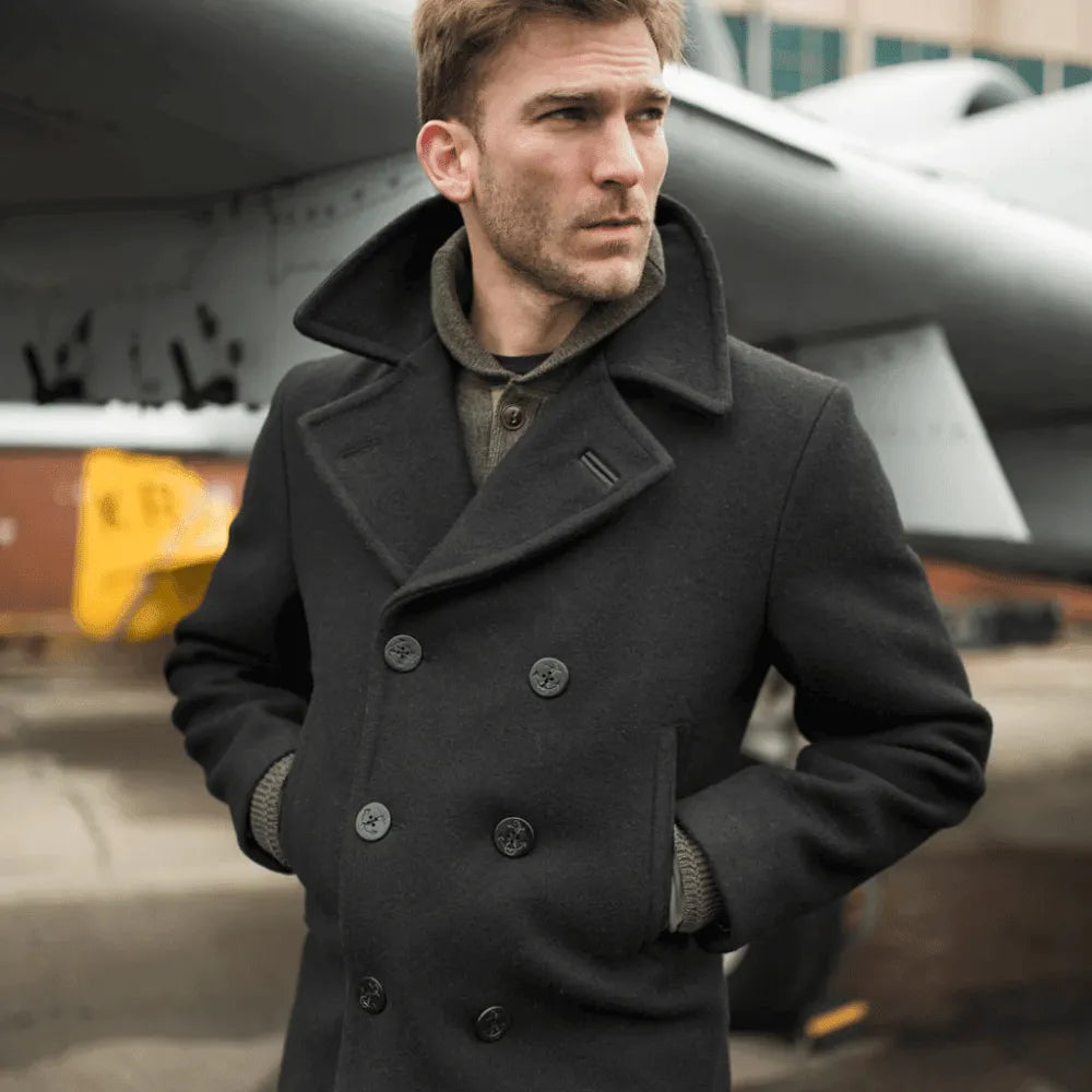 Admiral USN Peacoat | Heritage Navy Wool Coat – Legendary USA