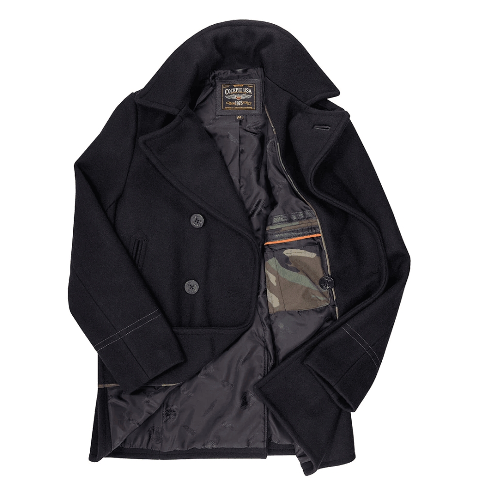 Cockpit USA Mens Admiral USN Peacoat Z28P006 - Legendary USA