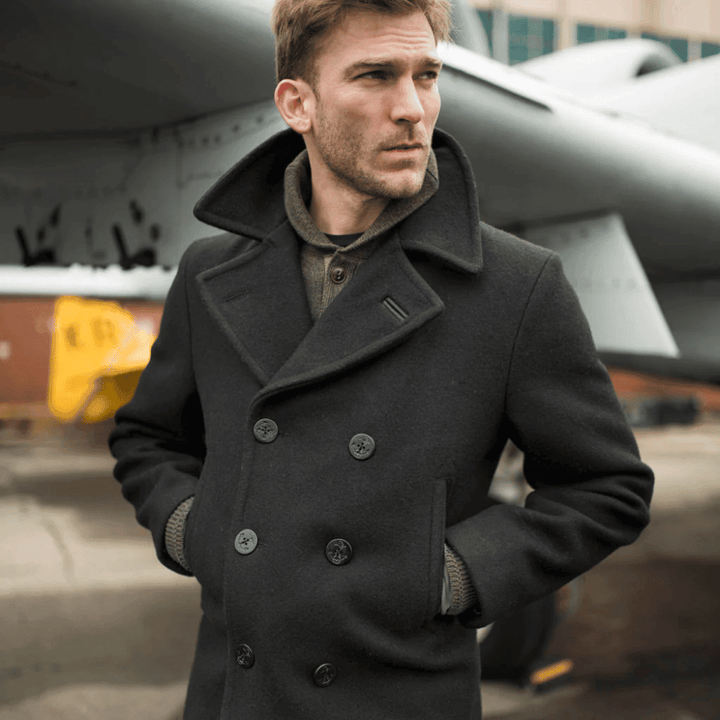 Cockpit USA Mens Admiral USN Peacoat Z28P006 - Legendary USA