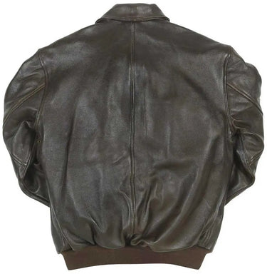 Back view of Cockpit USA Antique Lambskin Leather A-2 Flight Jacket