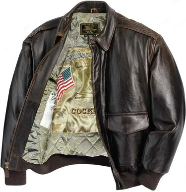 Alternate open view showing interior design with American flag embroidery and Cockpit USA branding