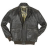 Cockpit USA Men's Antique Lambskin Leather A-2 Flight Jacket - Brown
