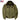 Cockpit USA Men's B-15 nylon bomber jacket in sage green with fur collar, front view