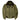Cockpit USA Men's B-15 nylon bomber jacket in sage green with fur collar, front view