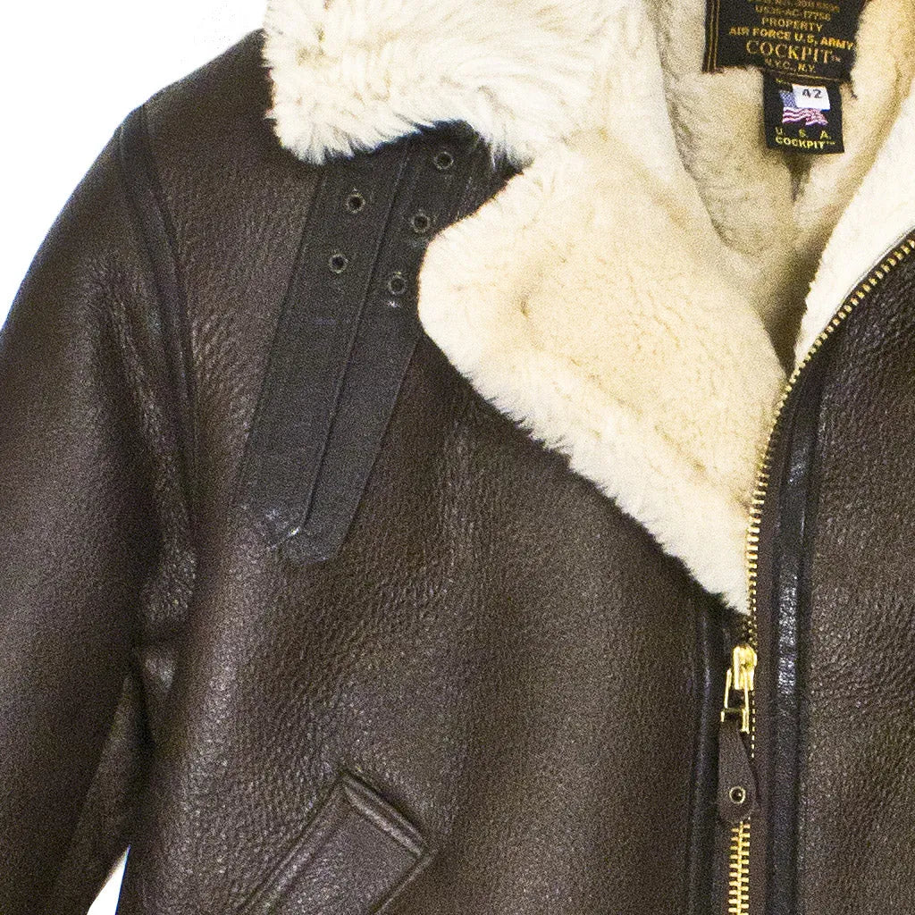 B3 Sheepskin Leather Bomber Jacket| Legendary USA