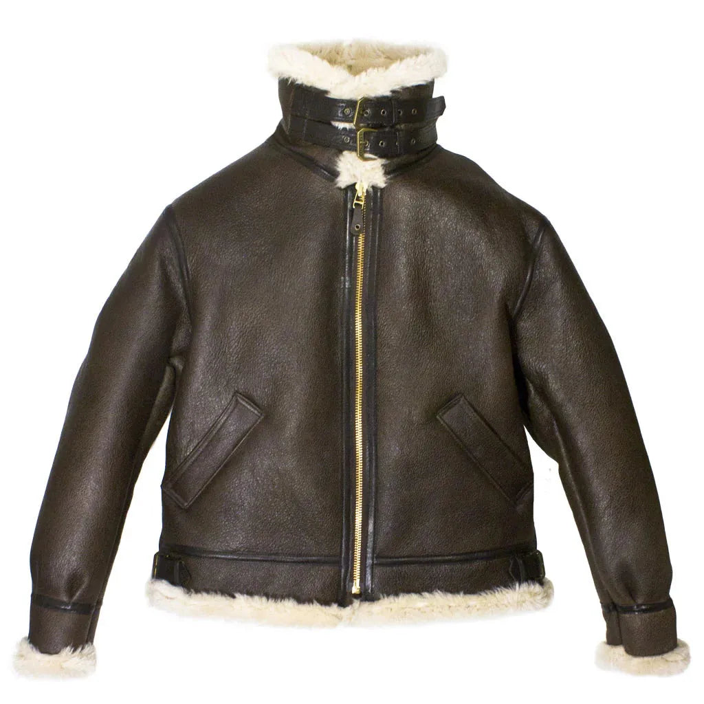 B3 Sheepskin Leather Bomber Jacket| Legendary USA
