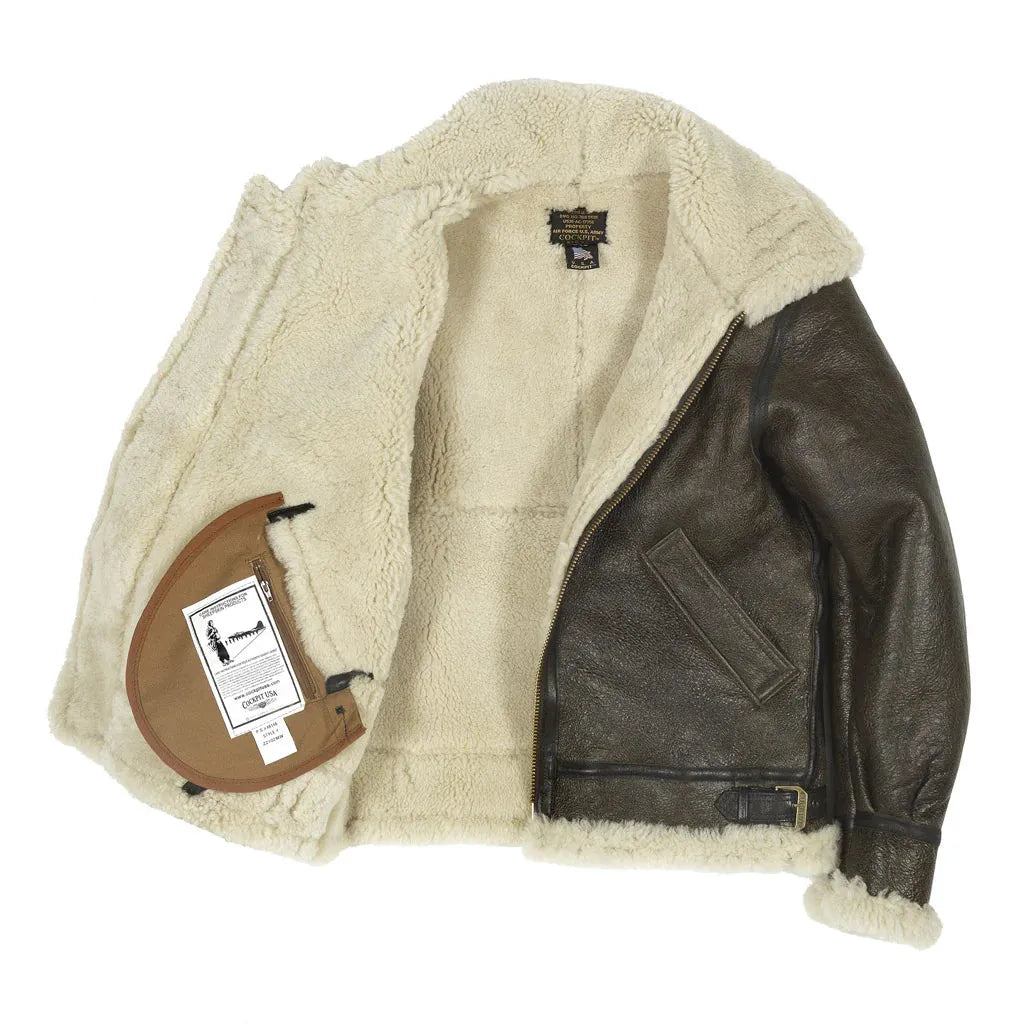 B3 Sheepskin Leather Bomber Jacket| Legendary USA