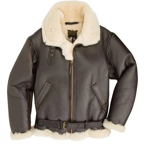 Cockpit USA Men's Champ Sheepskin Bomber Jacket | Made In USA