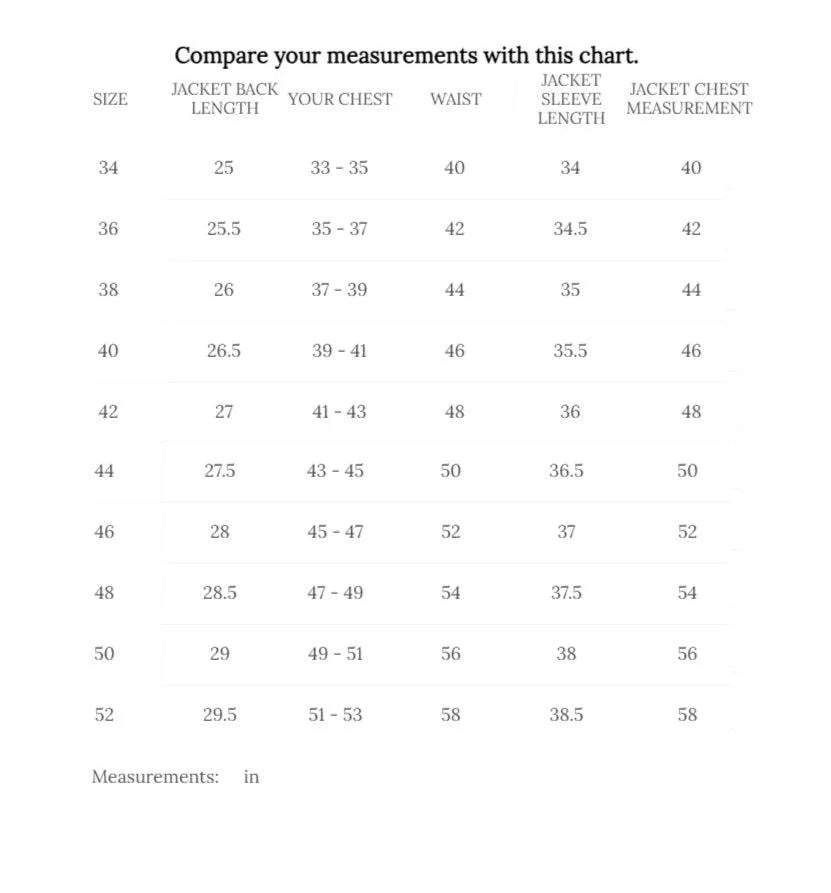Cockpit USA Men's Champ Sheepskin Bomber Jacket | Made In USA size chart