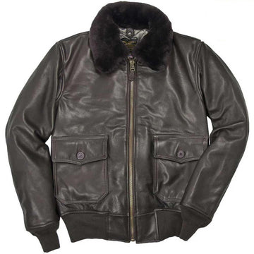 Cockpit USA Mens Calfskin G-1 Flight Jacket | Cockpit Bomber Jacket ...