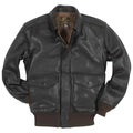 Cockpit USA Men's USAF Goatskin A-2 Flight Jacket - Brown