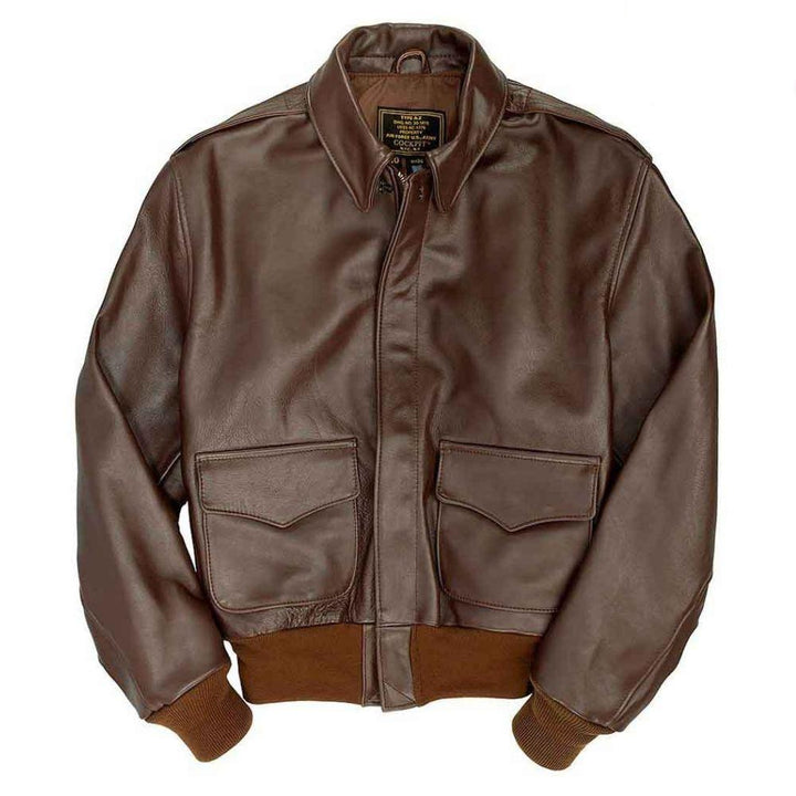 Cockpit USA Mens Horsehide A-2 Leather Flight Jacket - Legendary USA