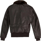 Back view of Cockpit USA Men's Mil Spec G-1 leather flight jacket