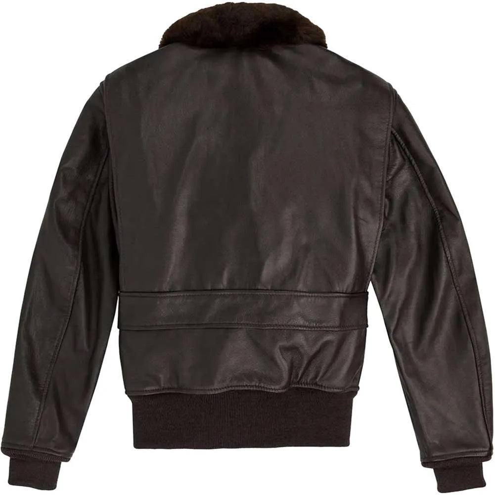 USN G1 Leather Flight Jacket | Men's Goatskin Leather Jacket