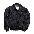 Front view of Cockpit USA Men's CWU-55/P Military Spec Flight Jacket in black