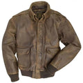 Size MEDIUM: Cockpit USA Z21P008 Mens Mustang Vintage A-2 Leather Flight Jacket - Final Sale Ships Same Day