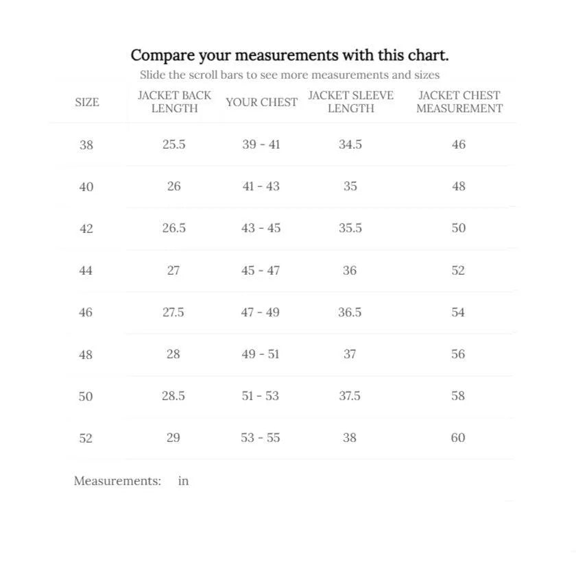 Cockpit USA Men's Pearl Harbor Reproduction B-3 Sheepskin Bomber Jacket size chart