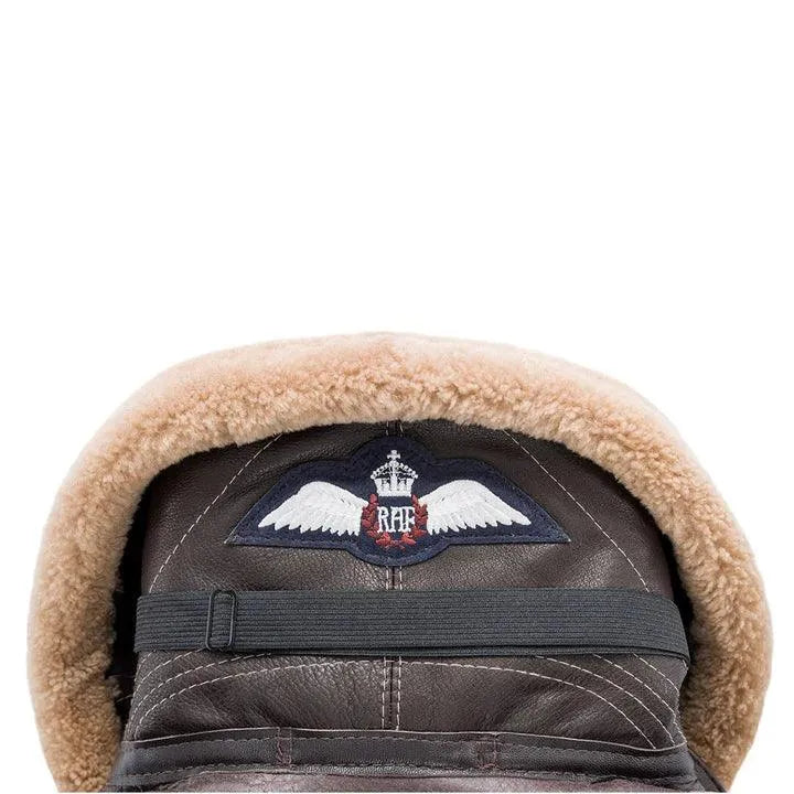The RAF patch at the back collar