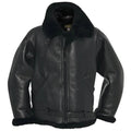 Cockpit USA Men's R.A.F Sheepskin Bomber Jacket in Black