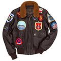Size: 38 Cockpit USA Men's Reproduction Top Gun G-1 Leather Flight Jacket Final Sale Ships Same Day