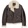 Cockpit USA Men’s B-9 Scout Sheepskin Bomber Jacket | WWII American Shearling Flight Jacket – Made in USA