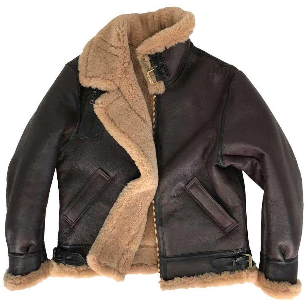 B-3 Leather Bomber Jacket | Men's Sheepskin Jacket – Legendary USA