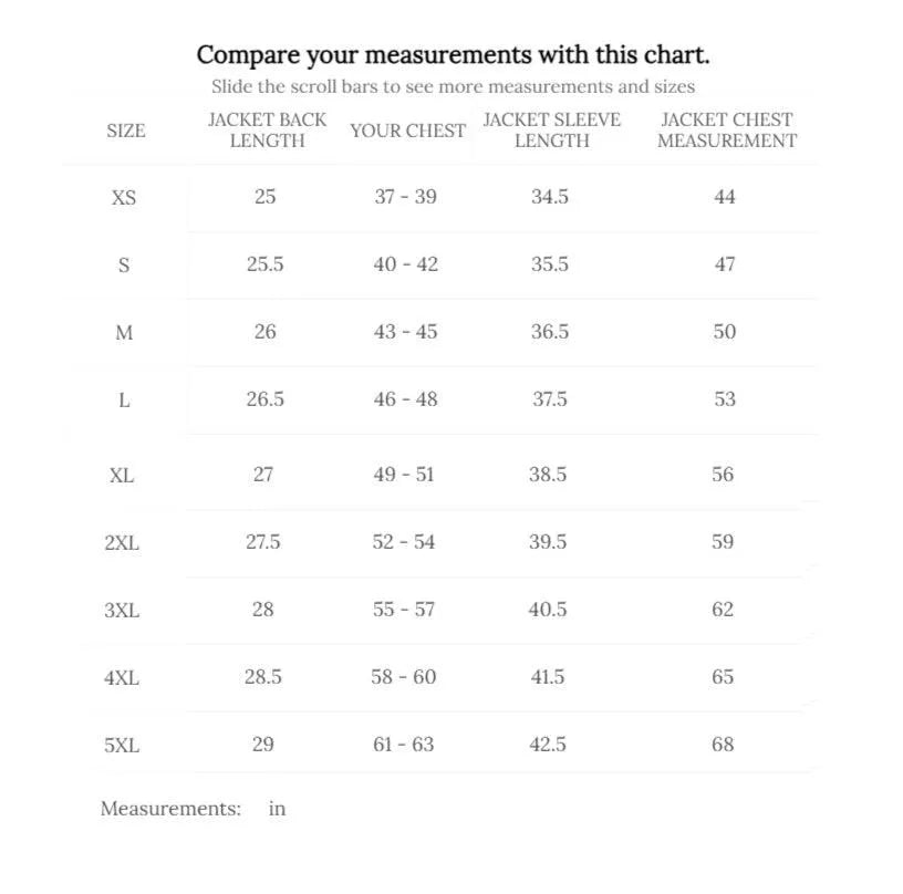 Cockpit USA Men's USN Fighter Weapons Nylon Flight Jacket - Navy size chart