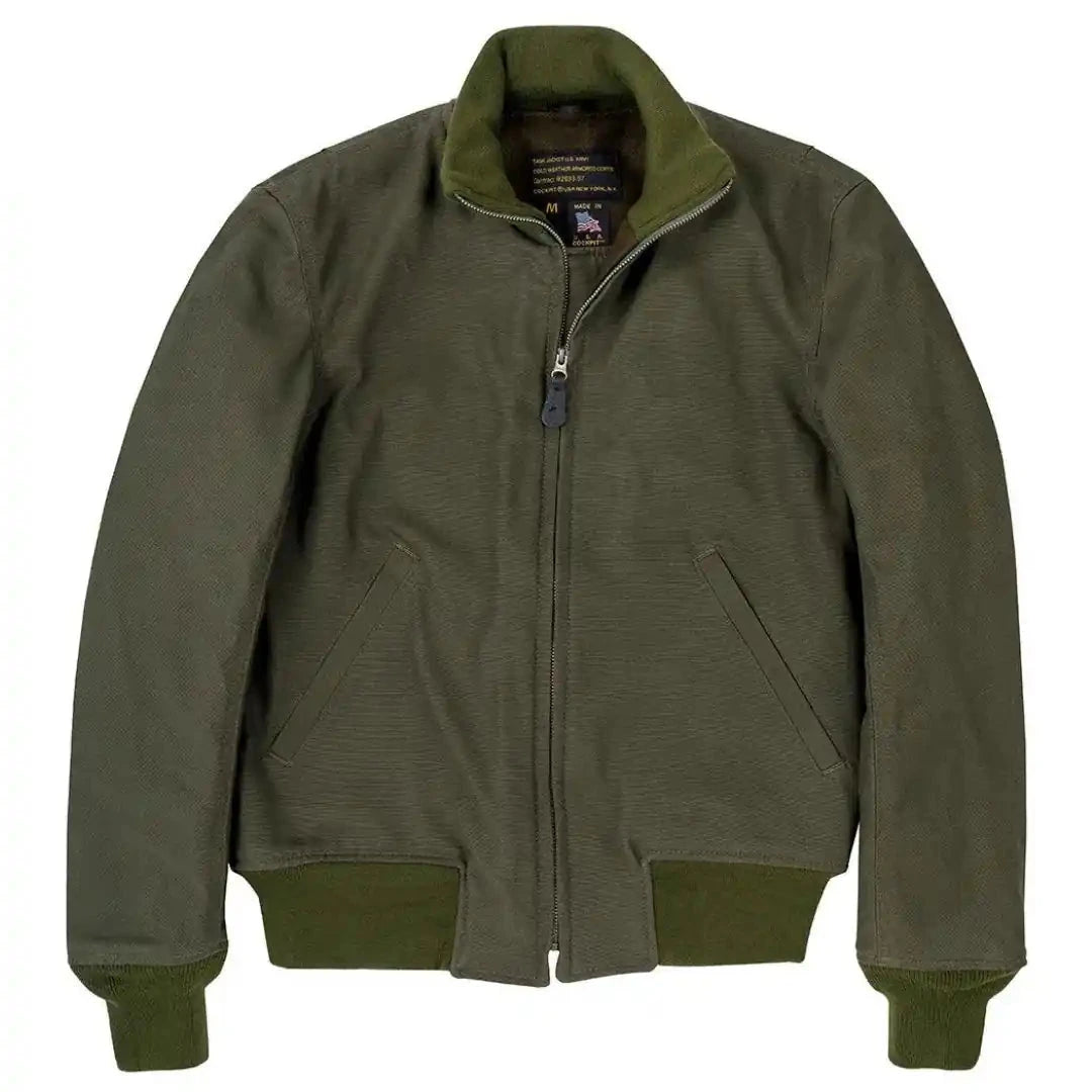 The olive wool blanket, unzipped