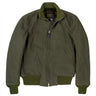 Cockpit USA Mens Wool-Lined WWII American Tanker Jacket - Olive