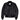 Front view of Cockpit USA Men’s SWO Surface Warfare Jacket in black leather with flap pockets and a full-length zipper