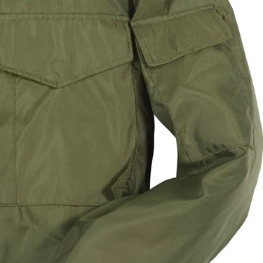 Detail of utility pocket on the upper sleeve of the Cockpit USA WEP Jacket