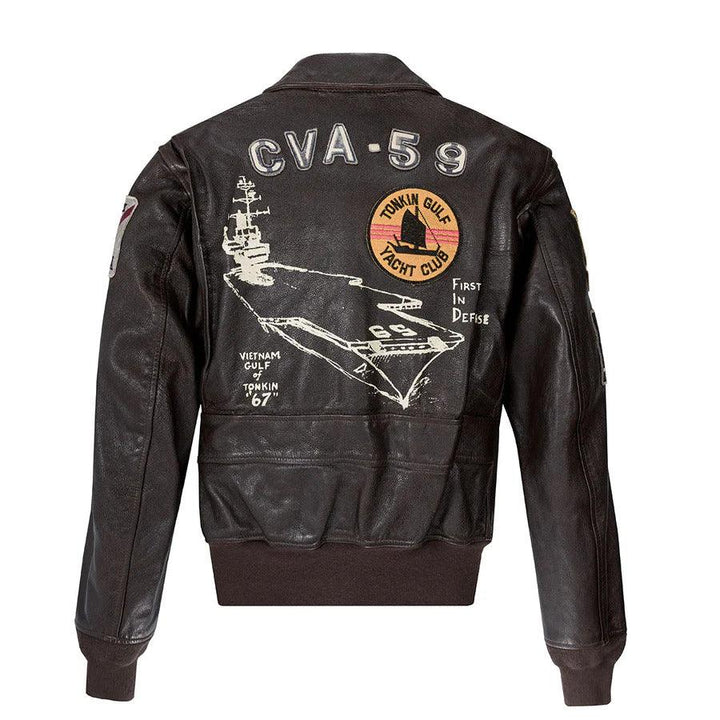 Cockpit USA USS Forrestal Carrier Pilot's Vietnam Flight Jacket - Legendary USA