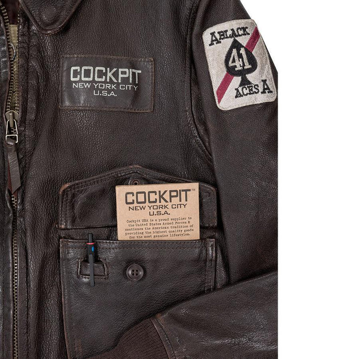 Cockpit USA USS Forrestal Carrier Pilot's Vietnam Flight Jacket - Legendary USA