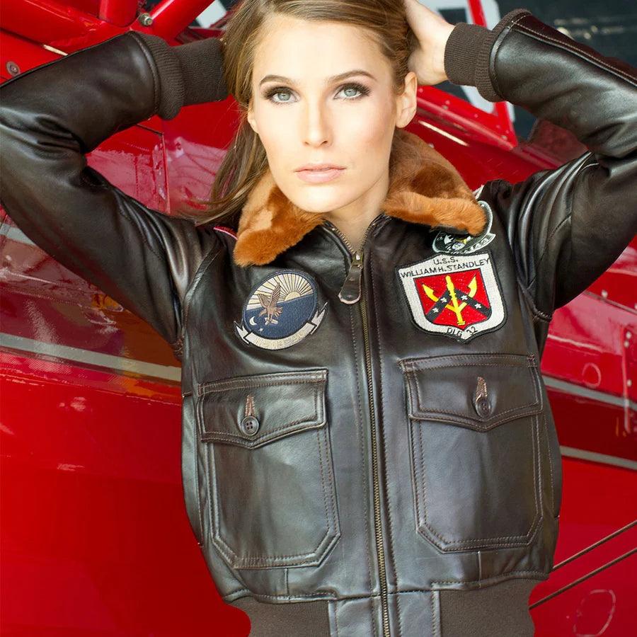 Cockpit USA Women's Top Gun Flight Jacket - Legendary USA