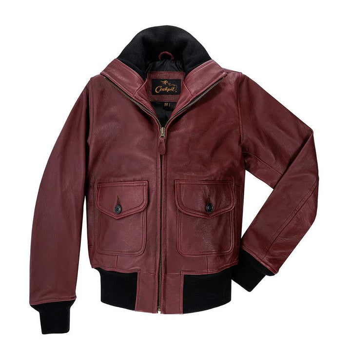 Cockpit USA Womens Amelia Jacket in Burgundy - Legendary USA