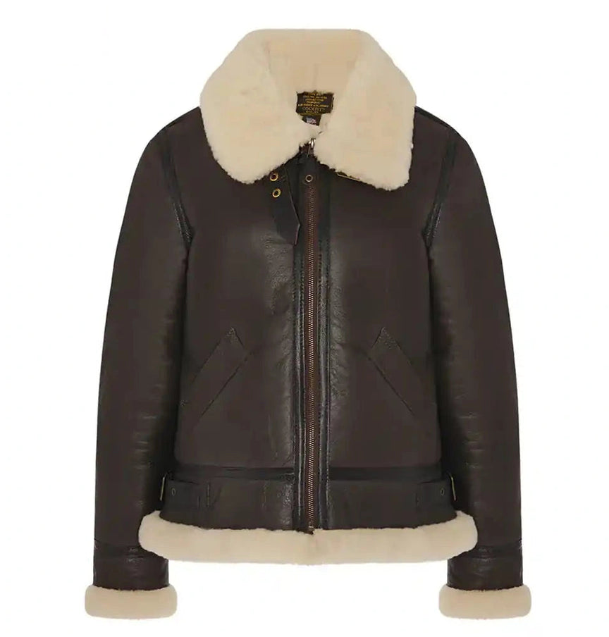 Cockpit USA Womens B-3 Sheepskin Bomber Jacket