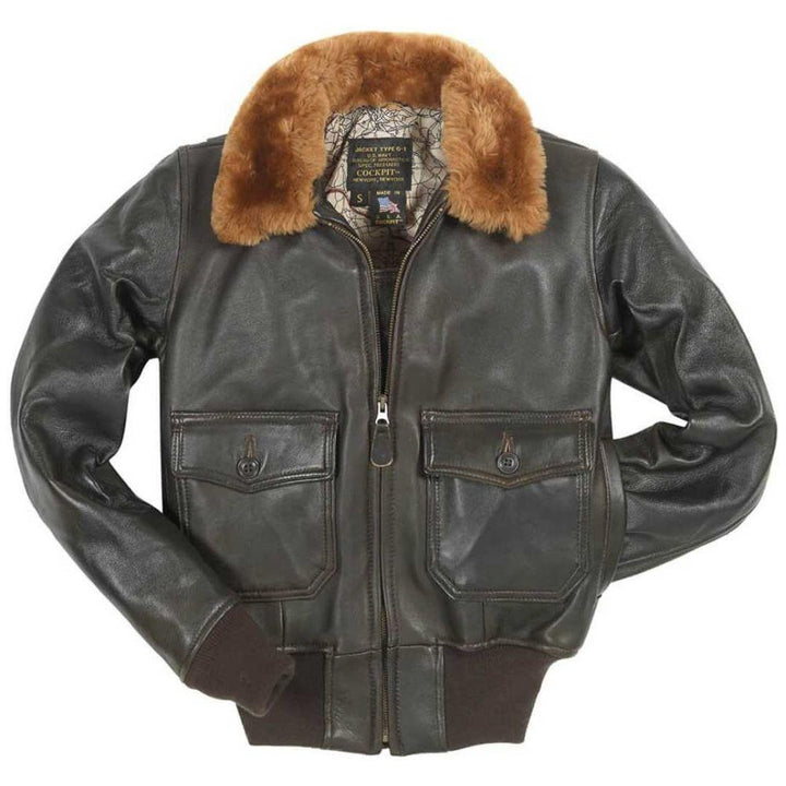 Cockpit USA Womens G-1 Leather Bomber Jacket - Legendary USA