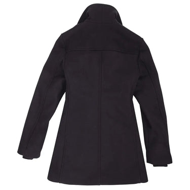 Back view of the Cockpit USA Women's Navy Peacoat highlighting the feminine silhouette and fitted seams.