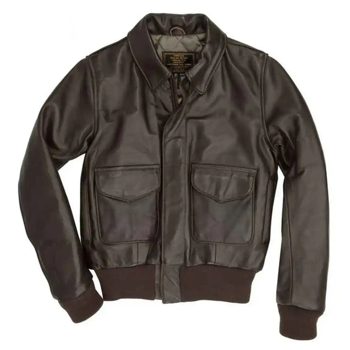 Cockpit USA Women’s WASP A-2 Lambskin Leather Flight Jacket — Classic WWII A-2 Style