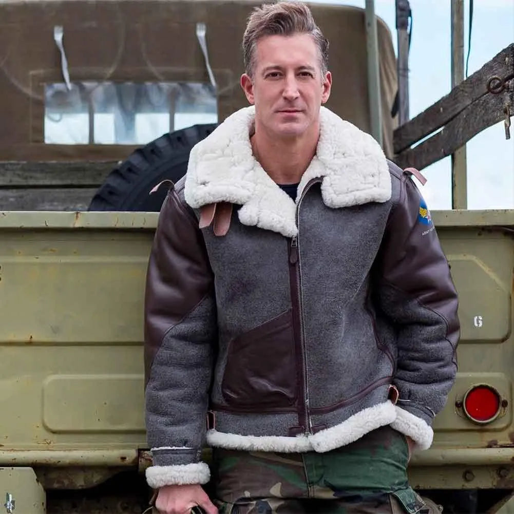 B3 Sheepskin Bomber Jacket | Shearling Bomber Jacket – Legendary USA