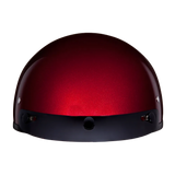 Daytona Skull Cap Half Shell Motorcycle Helmet - Beanie Style - Black Cherry | DOT Approved