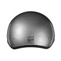 Daytona Skull Cap Half Shell Motorcycle Helmet - Beanie Style - Silver Metallic | DOT Approved