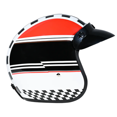 Daytona Cruiser Open Face Motorcycle Helmet Visor & Graphics w/ Daytona Classic, a cruiser - graphics — view 4 of 10