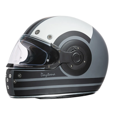 Daytona Retro Full Face Motorcycle Helmet: Vintage Style Racer
