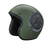 Daytona Cruiser Open Face Motorcycle Helmet - Visor & Graphics - 2nd Amendment Seal | DOT Approved
