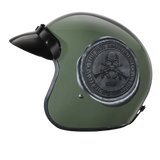 Daytona Cruiser Open Face Motorcycle Helmet - Visor & Graphics - 2nd Amendment Seal | DOT Approved