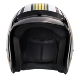 Daytona Cruiser Open Face Motorcycle Helmet - Visor & Graphics - Lightning | DOT Approved